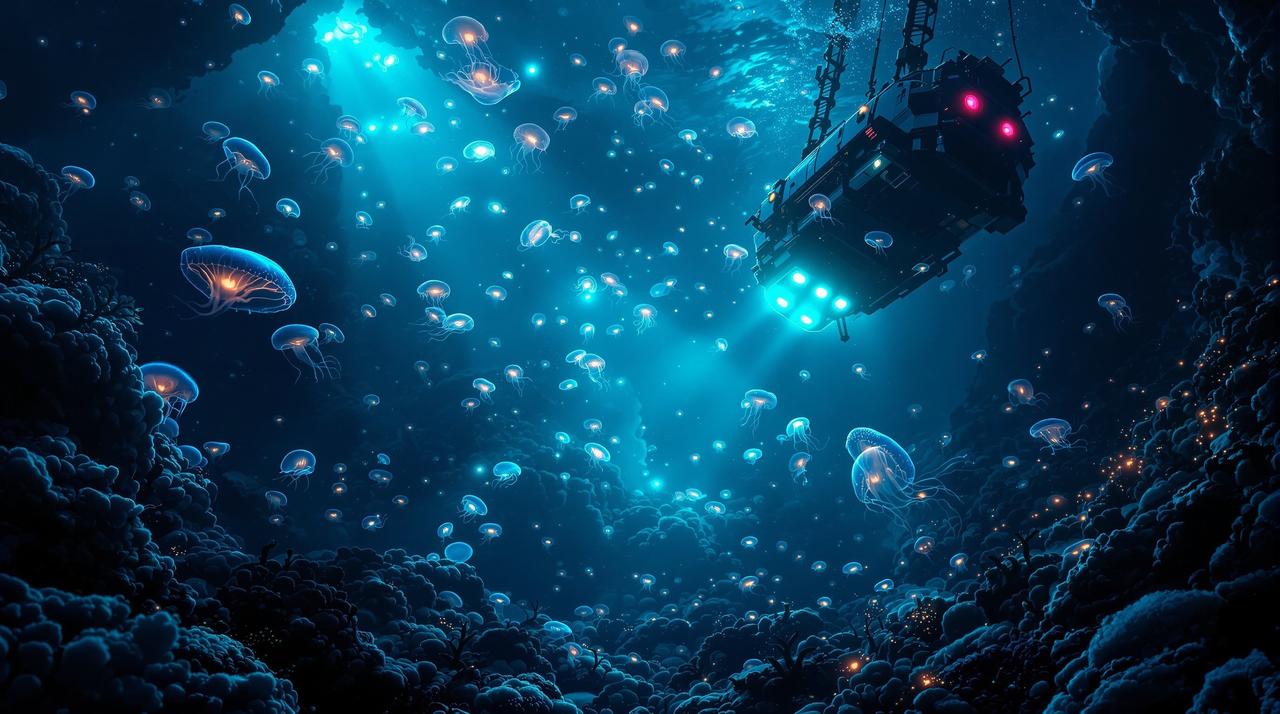 韩日免费视频纪录片:深海发光生物探秘之旅