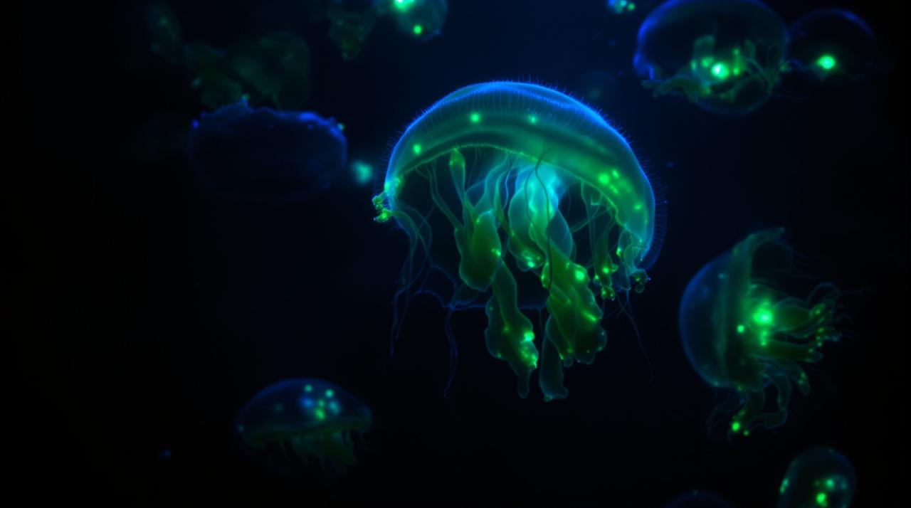 韩日免费视频纪录片:深海发光生物探秘之旅